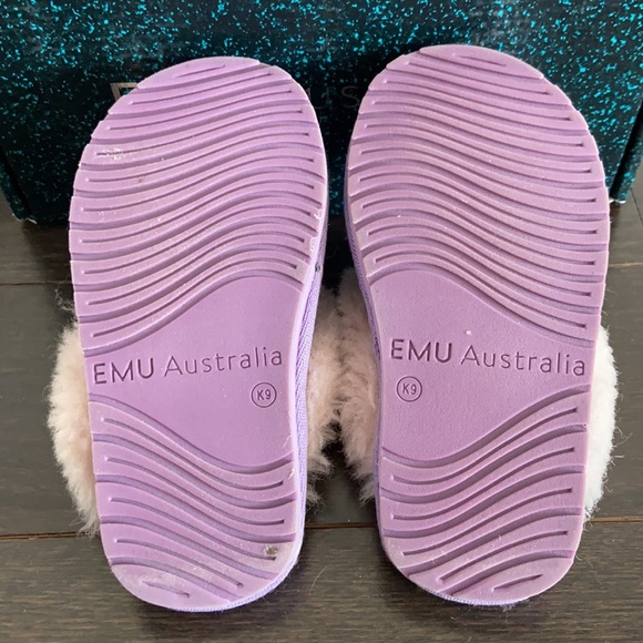 EMU Australia Jolie Kids Lavender slippers size 9 - Picture 4 of 5